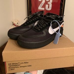 Nike offwhite Air Force 1 low black white